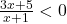 \frac{3x+5}{x+1}<0